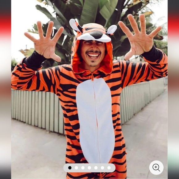 NWT! Tipsy Elves, Men's/Unisex Tiger Costume, Size XXL -MSRP $79.95 - Picture 2 of 15